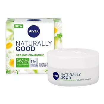 Крем для лица NIVEA NATURALLY GOOD для чувствительной кожи с органической ромашкой 50 мл