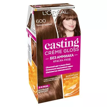 Крем-краска для волос LOREAL CASTING CREME GLOSS тон 600 Темно-русый