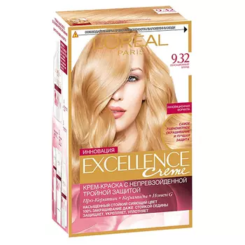 Крем-краска для волос LOREAL EXCELLENCE BLONDE LEGEND тон 9.32 Сенсационный блонд