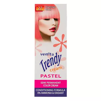 Крем-краска для волос VENITA PASTEL тон 27 Розовый фламинго 75 мл