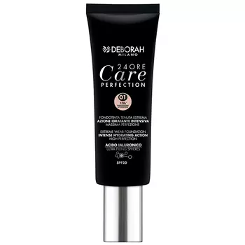 Крем тональный для лица DEBORAH 24ORE CARE PERFECTION EXTREME WEAR тон 01 белоснежный