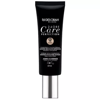 Крем тональный для лица DEBORAH 24ORE CARE PERFECTION EXTREME WEAR тон 02 бежевый