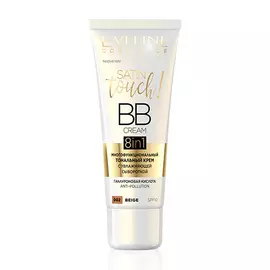 Крем тональный для лица EVELINE SATIN TOUCH BB CREAM тон 002 Beige с увлажняющей сывороткой