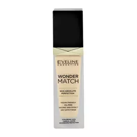 Крем тональный для лица EVELINE WONDER MATCH адаптирующийся тон 05 light porcelain 30 мл