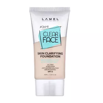 Крем тональный для лица LAMEL PROFESSIONAL OH MY CLEAR FACE тон 401