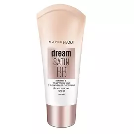 Крем тональный для лица MAYBELLINE BB DREAM SATIN с увлажняющей сывороткой тон светлый SPF 30