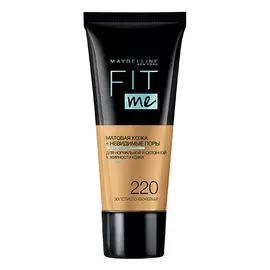 Крем тональный для лица MAYBELLINE FIT ME тон 220 золотисто-бежевый