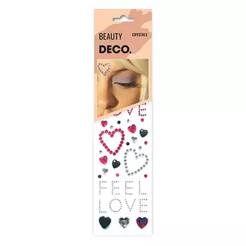 Кристаллы для лица и тела DECO. CRYSTALS by Miami tattoos Feel love
