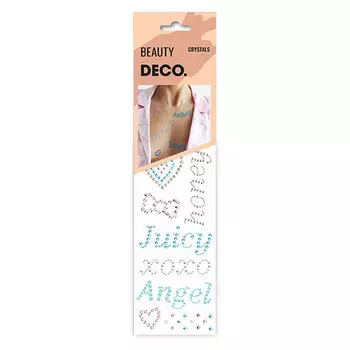 Кристаллы для лица и тела DECO. CRYSTALS by Miami tattoos Juicy