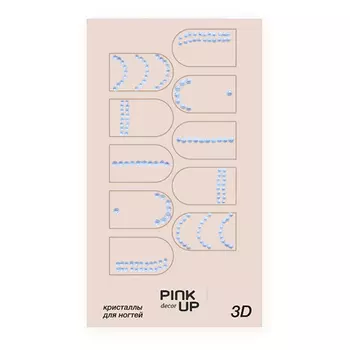 Кристаллы для ногтей PINK UP DECOR 3D переводные тон 877