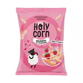 Кукурузные палочки HOLY CORN Малина со сливками 50 г