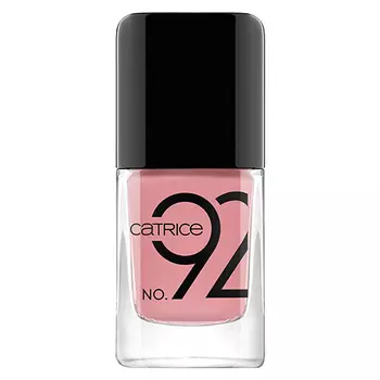 Лак для ногтей CATRICE ICONAILS GEL LACQUER тон 92 nude not prude пыльно-розовый