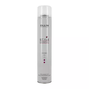 Лак для волос OLLIN PROFESSIONAL STYLE эластичной фиксации 450 мл