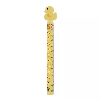 Линейка FUN DUCK пластиковая yellow