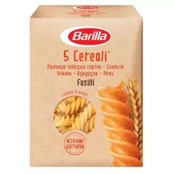 Макаронные изделия BARILLA Фузилли 5 злаков 450 г