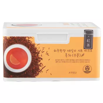 Маска для лица APIEU с экстрактом черного чая 33 шт