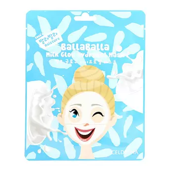 Маска для лица CELDERMA гидрогелевая с экстрактом молочного белка увлажняющая 24 г