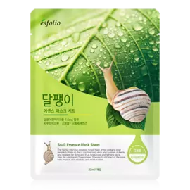 Маска для лица ESFOLIO с экстрактом секрета улитки 23 мл
