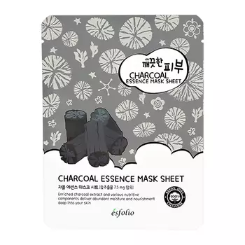 Маска для лица ESFOLIO с древесным углем 25 мл