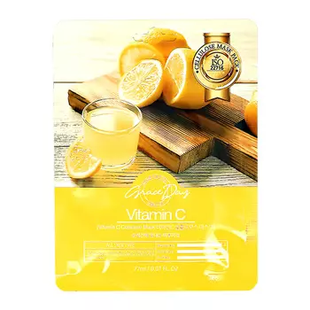 Маска для лица GRACE DAY с витамином С освежающая 27 мл