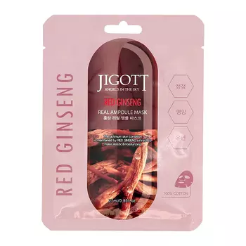 Маска для лица JIGOTT с экстрактом красного женьшеня разглаживающая 27 мл