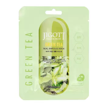 Маска для лица JIGOTT с экстрактом зеленого чая антиоксидантная 27 мл