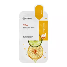 Маска для лица MEDIHEAL с экстрактами кожуры цитрусовых для сияния кожи 24 мл
