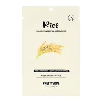 Маска для лица PRETTY SKIN с экстрактом белого риса выравнивающая тон кожи 23 г