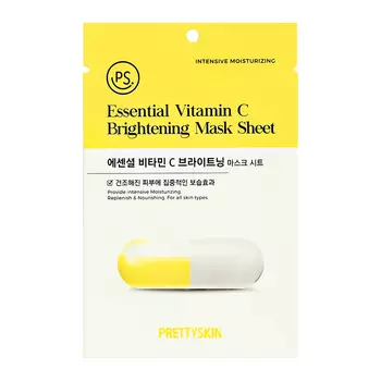 Маска для лица PRETTY SKIN с витамином С для сияния и увлажнения кожи 25 мл
