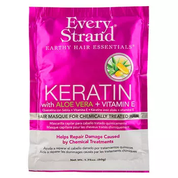 Маска для волос EVERY STRAND с кератином, алоэ вера и витамином Е 50 г