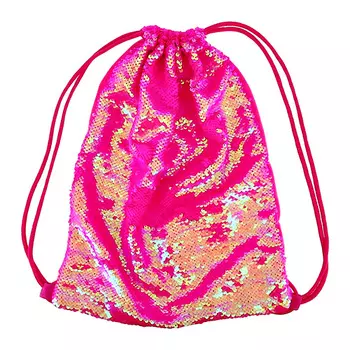 Мешок LADY PINK розовый с пайетками
