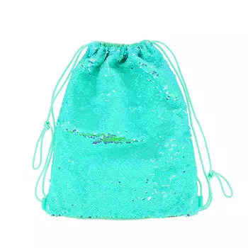 Мешок LADY PINK с голубыми пайетками