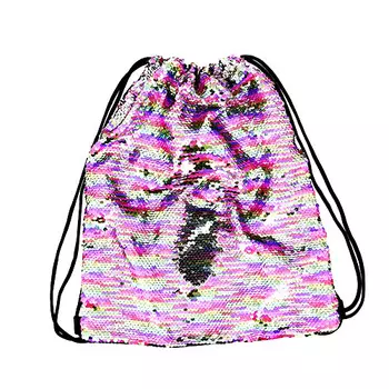Мешок LADY PINK с разноцветными пайетками