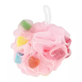 Мочалка-шар для тела DECO. синтетическая hearts