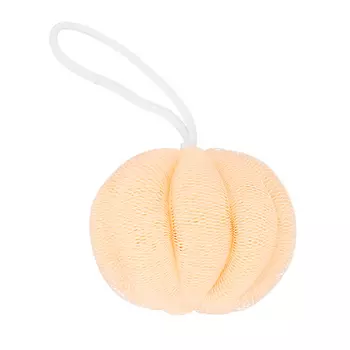 Мочалка-шар для тела DECO. синтетическая pumpkin