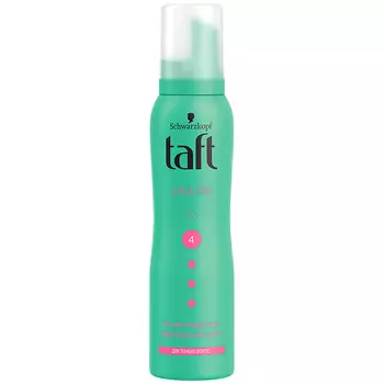 Мусс для укладки волос TAFT Сила объема сверхсильной фиксации 150 мл