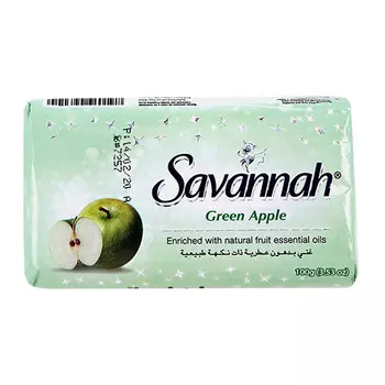 Мыло твердое SAVANNAH Зеленое яблоко 100 г