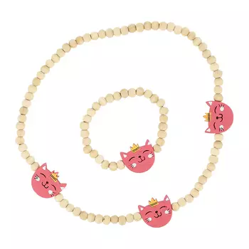 Набор бижутерии MISS PINKY бусы, браслет