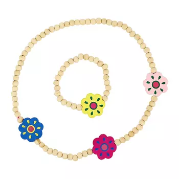 Набор бижутерии MISS PINKY бусы, браслет