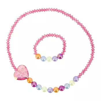 Набор бижутерии MISS PINKY бусы, браслет