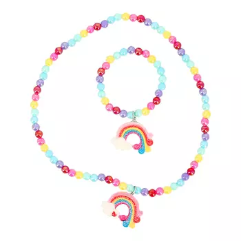 Набор бижутерии MISS PINKY бусы, браслет