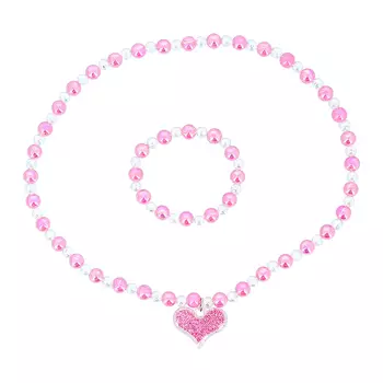 Набор бижутерии MISS PINKY бусы, браслет