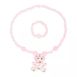 Набор бижутерии MISS PINKY бусы, браслет