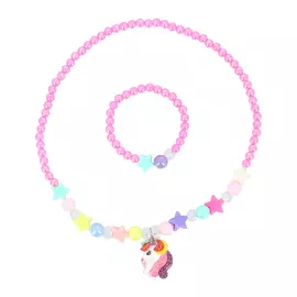 Набор бижутерии MISS PINKY бусы, браслет