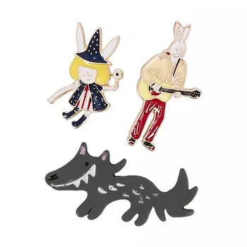 Набор брошей LADY PINK