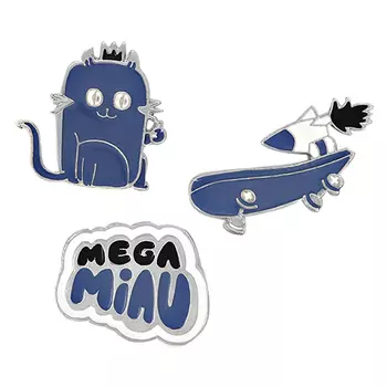 Набор брошей LADY PINK