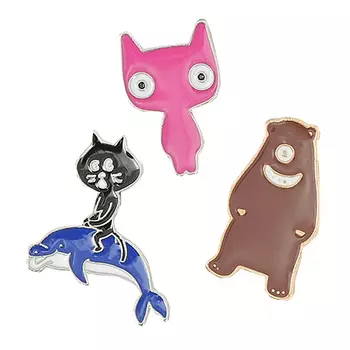 Набор брошей LADY PINK