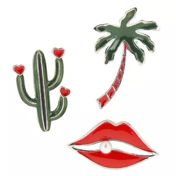 Набор брошей LADY PINK