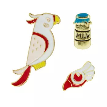 Набор брошей LADY PINK