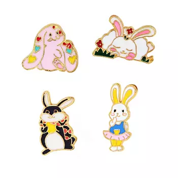 Набор брошей LADY PINK